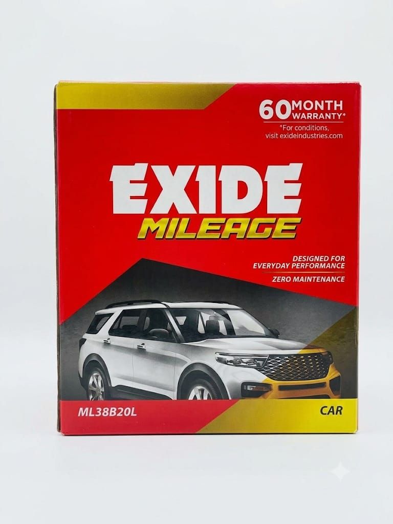 Exide Mileage 38 car battery price Gurugram Noida Greater Noida